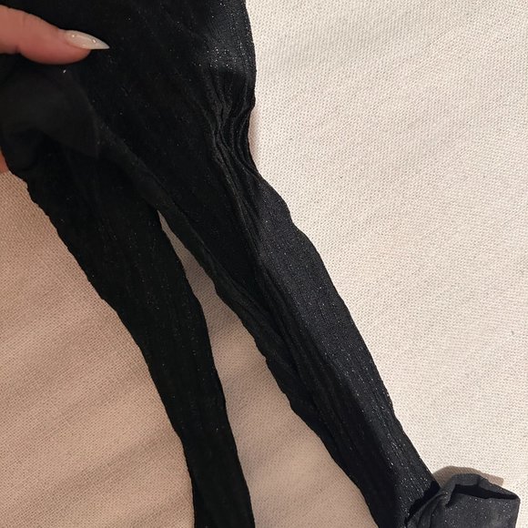 PRADA - Striped Metallic Tights - Picture 4 of 8